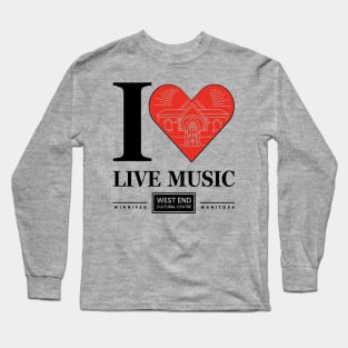 I Love Live Music Winnipeg Long Sleeve T-Shirt